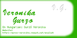 veronika gurzo business card